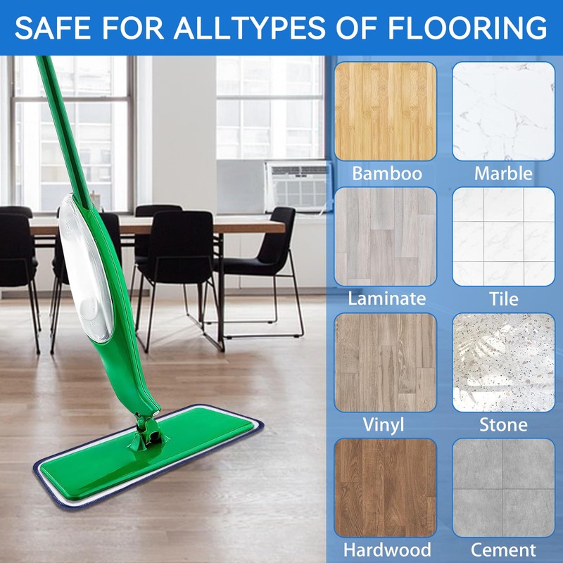 8 Pack Spray Mop Refills Compatible for Libman Freedom Spray