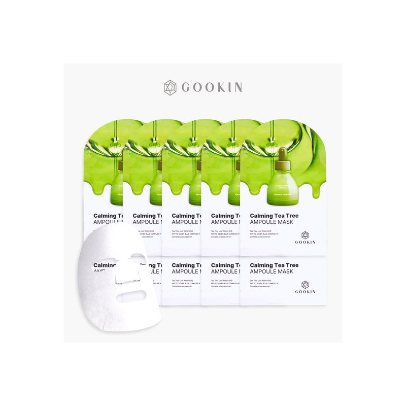 Gukin GOOKIN Calming Tea Tree Ampoule Skin Soothing Mask Pack