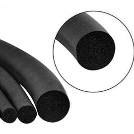 3mm Diameter 66 Feet Long EPDM Sponge Rubber Round Seal Strip