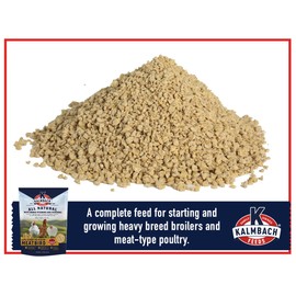 Kalmbach Feeds Start-to-Finish Meatbird Crumbles for Chickens, Ducks, and Turkeys, 10 lb