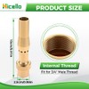 Brass Fountain Nozzle, 3/8" Thread - Durable & Versatile Spraying