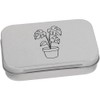 Azeeda 95mm 'Cheese Plant' Metal Hinged Tin/Storage Box (TT00279306)