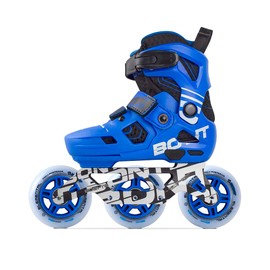 Bont Scoot Kids Inline Skates - Performance Speed Skates - Junior Girls Boys Roller Skates (Blue, Bont 11c-12c)