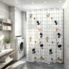 huipinghu Shower Curtain, Cats, 180 x 180 cm (71 x