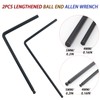Cheerock 13pcs Guitar Allen Wrench Set, 4mm & 5mm Lengthened
