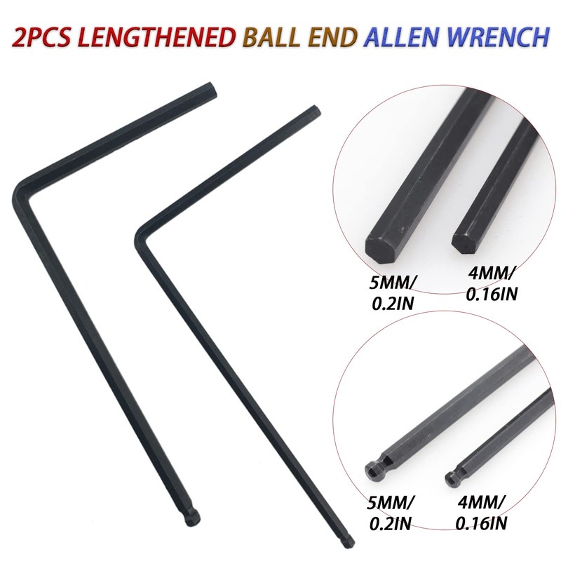 Cheerock 13pcs Guitar Allen Wrench Set, 4mm & 5mm Lengthened