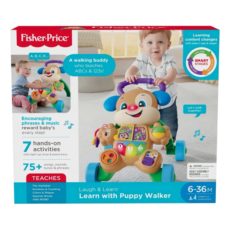 Fisher Price Caminador Perrito Andadera !!! Color Azul Azul