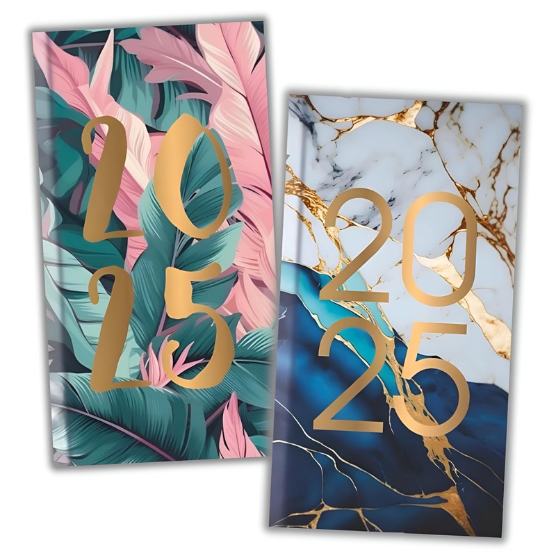 2025 Diary Slim Week to View Fashion soft padded hardback