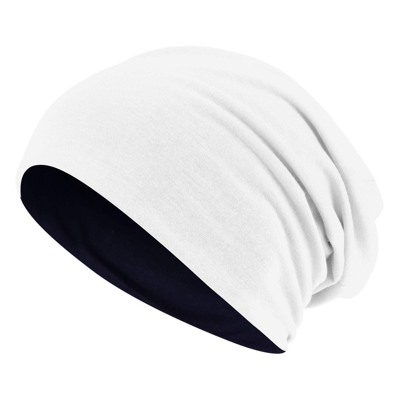 Hatstar Long Slouchy Beanie, 2-in-1 Reversible Jersey Hat in 45