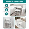 Shower Chair for Inside Shower with Adjustable Arms, 400lb Bathtub