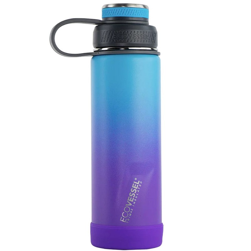 EcoVessel Boulder Triple Insulated Bottle 591ml, Black Shadow