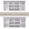 DINZI LVJ Shoe Storage Bench with Cushion, Cubby Shoe Rack