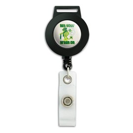 Get Your Green On Recycle Fraggle Rock Boober Lanyard Retractable Reel Badge ID Card Holder