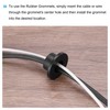 QUARKZMAN Pack of 20 T-shaped rubber hole seals, mounting diameter