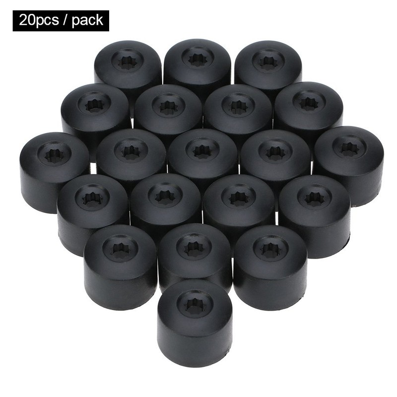 Xtahdge 20pcs 17mm Car Wheel Nut Cover Bolt Cap Removal