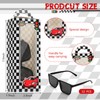 Fuyoooo 24 Pieces Racecar Checkered Party Favors 12 Pack Black