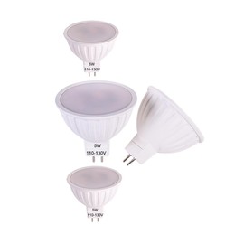 CIKAMIO 120V Non-dimmable GU5.3 Bulb 5w 2700K Soft White mr16 led spot Light Equivalent to 40w 50w Halogen Bulb for Recessed Tracking Light