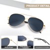 Wrimen Reverse Aviator Sunglasses Polarized for Men and Women with