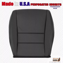 US Auto Nation 832-790-4949 2004 2005 2006 2007 2008 For Acura TSX Driver Passenger Leather Seat Cover Black - Passenger Bottom