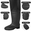 Trudave Chest Waders for Men with Boots, 2-Ply Nylon/PVC Waterproof