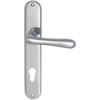 MARCHESI Elegant 22 Door Handle Set on Long Plate PZ