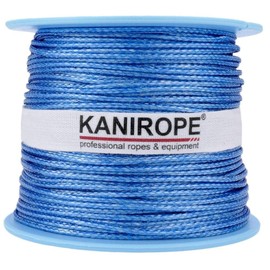 Kanirope® Dyneema Rope PRO 2 mm 100 m Blue 12-Way Braided SK78 Stretched Coated