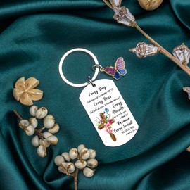 WXCATIM Christian Keychain Religious Gifts For Women Cross Bible Verse Key Chain Inspirational Gifts Baptism Gifts For Girls Teens Biblical Scripture Keychains For Women Friends Mom Daughter