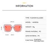 TOEECY Women Sunglasses UV 400 Glasses Square Crystal Retro Polarized