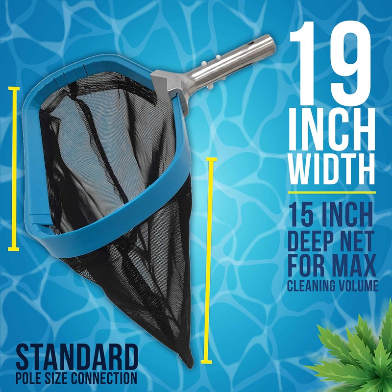 U.S. Pool Supply Pool Skimmer Net - Heavy Duty 19"