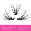 Eyelashes, Individual, Cluster for Eyelash Extension, 40D, 0.07, D-curl, 12-18mm,