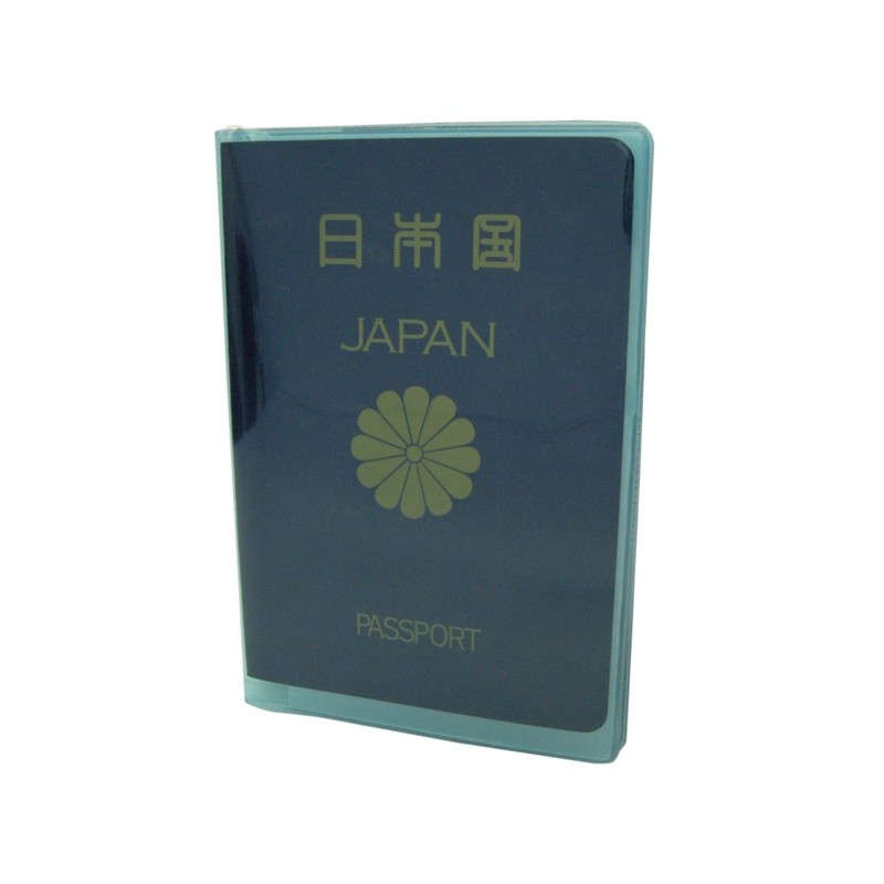 JTB Shoji 512001005 Passport Cover, Clear, Made in Japan, Blue