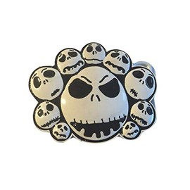 Nightmare Before Christmas Scary Faces Metal Enamel Belt Buckle_AB