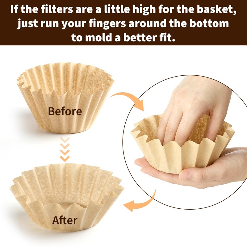 Extra Large Coffee Filters Compatible with Breville, Disposable Coffee Filter