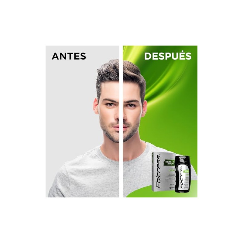 Folcress Shampoo Control Caspa con Piritionato de Zinc Grisi para