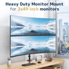 STANDOPIA Heavy-Duty Dual Vertical Monitor Arm with 32.2" Extended Pole