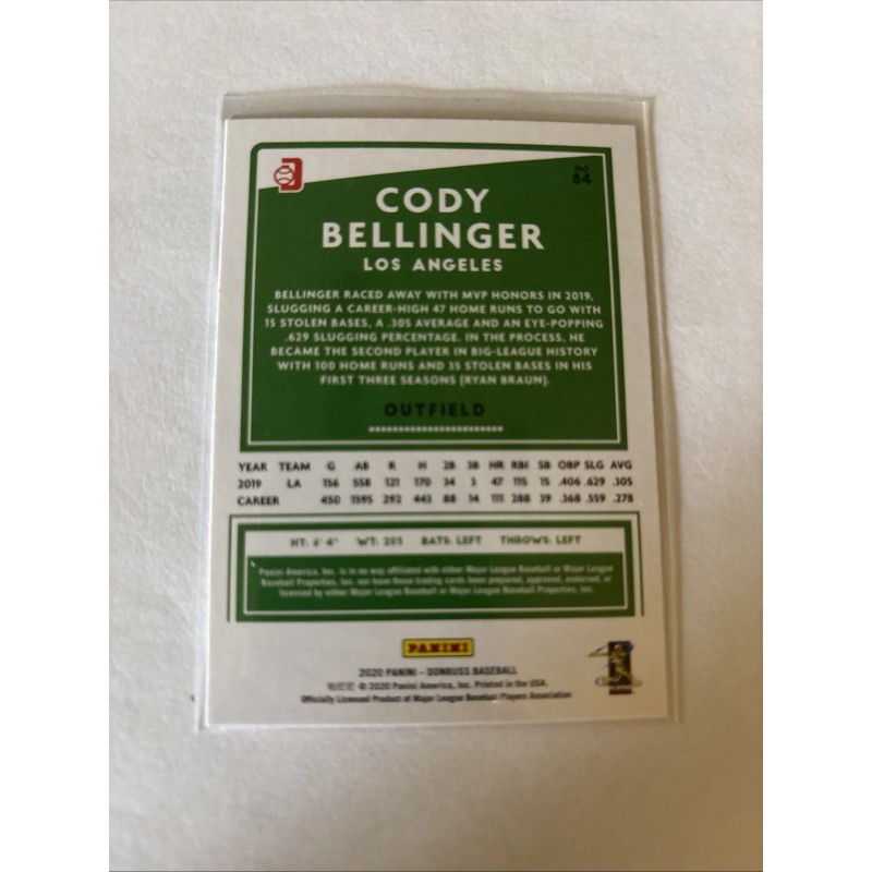 2020 Panini Donruss - Nickname Variation Cody Bellinger #84 Cody