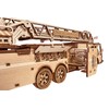 Wood Trick Rescue Firetruck Movable - Rotating Extendable Ladder -