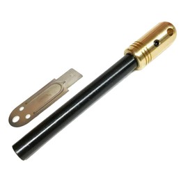 Brass machined handle metal match "Nara stick mini" 0.4 inch (10 mm) diameter fire steel