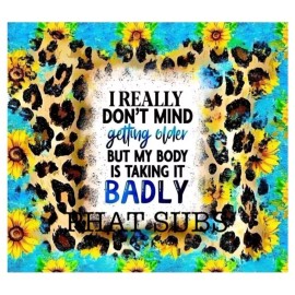 Unbranded 20oz Sublimation Tumbler Wrap Getting Older Ready To Press Heat Transfer