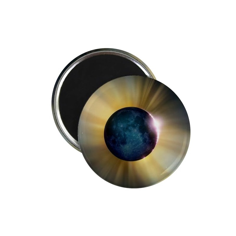 CafePress Total Solar Eclipse Magnet 2.25" Round Magnet, Refrigerator Magnet