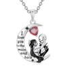 LILALO Nightmare Necklace Gifts Sterling Silver Moon Jack and Sally