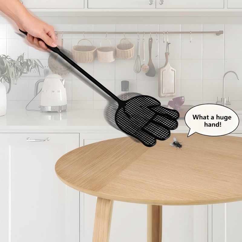 Fly Swatter Heavy Duty for Indoors – Hand-Shaped Flyswatter with