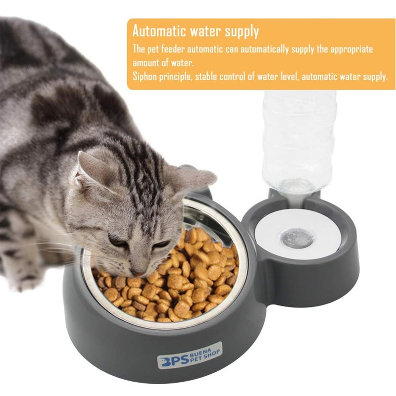 BPS Automatic Feeder and Drinker for Cats and Dogs, Splash