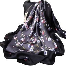 FAIRYGATE Seiden Kopftuch Damen Seideschal Damen Halstücher Seidentuch Schals Halstuch Seiden schal Scarf Bandana Taschentuch Ansatz Handgelenk Kopftücher DA2120