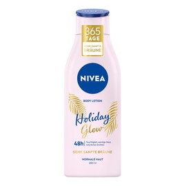 Nivea Body Lotion Natural Beautiful (200 ml), Body Care Lotion for Normal Skin with Deep Care Serum, 48h Care and Gentle Tanning Effect