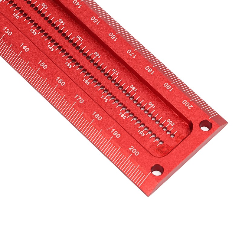 T Square Aluminum Alloy Carpenter Square Ruler Clear Scale Scriber