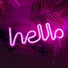 Unique Hello English Letter Shape LED Light Decorative Light for