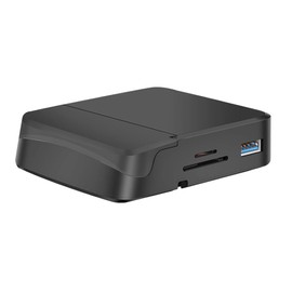 TEHAUX 8-in-1 USB Adapter Phone Stand Multi-Port Data Hub for Tablets and Smartphones Portable USB Adapter for Travel Compatible Laptops and Chargers