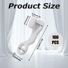 100 PCS Curtain Hooks Plastic Runners Drapery Track White Fittings