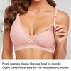 Women's Nursing Bra Front Closure Removable Padded Lace Patterns Breastfeeding